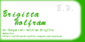 brigitta wolfram business card